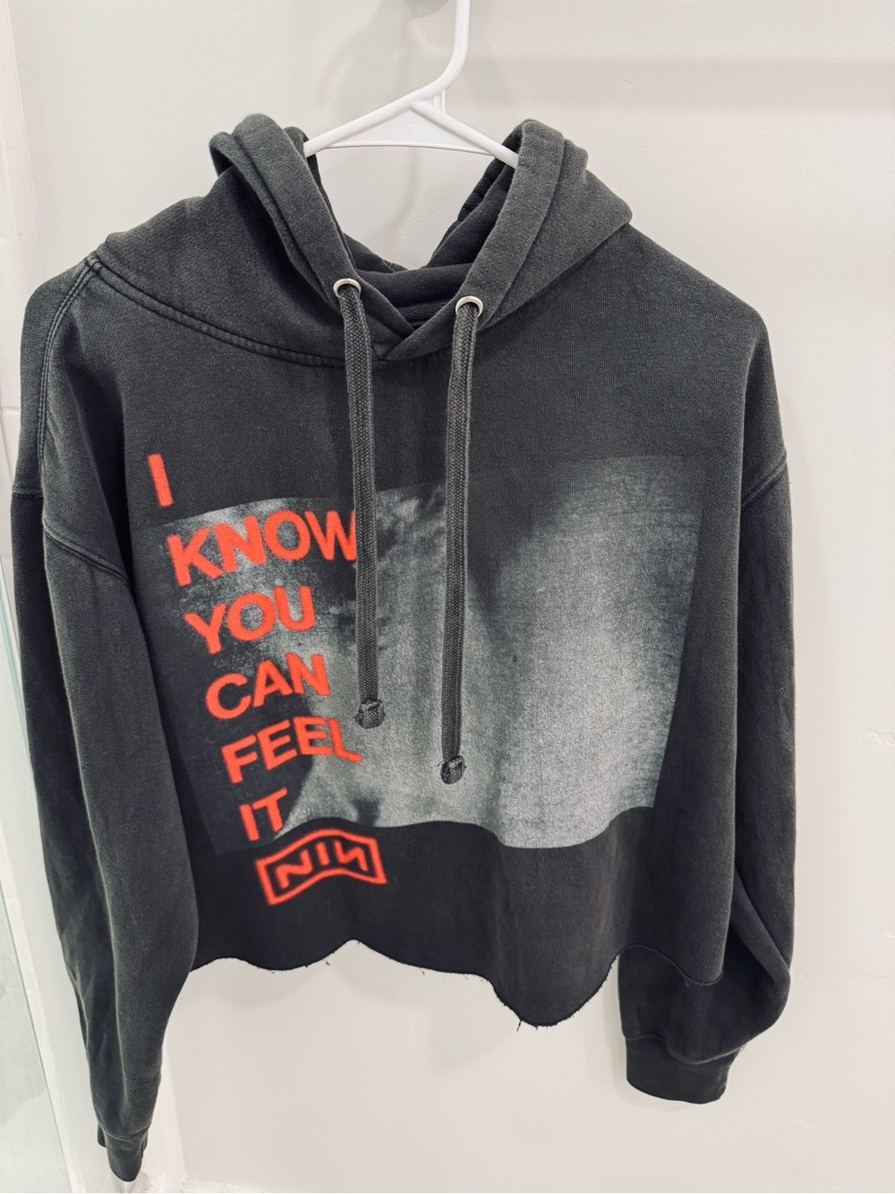 2026 I KNOW YOU CAN FEEL IT CROPPED HOODIE